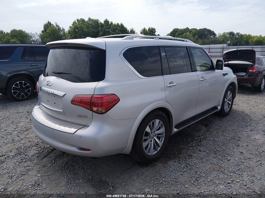 2015 Infiniti Qx80 VIN JN8AZ2ND1F9770301 IAAI salvage auction — FRONT END, Clear (Arkansas), sold $3,550 on 2026-08-22 (photo 4)