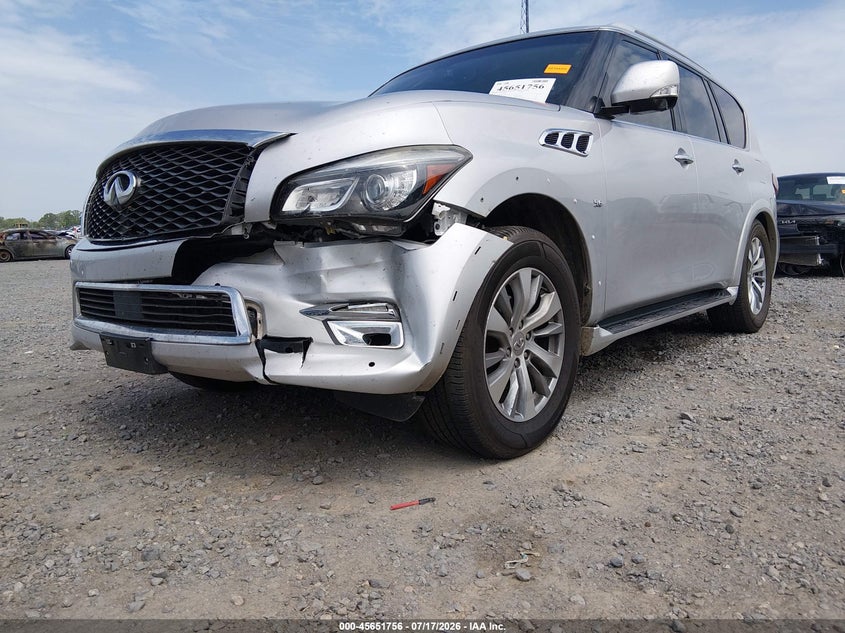 2015 Infiniti Qx80 VIN JN8AZ2ND1F9770301 IAAI salvage auction — FRONT END, Clear (Arkansas), sold $3,550 on 2026-08-22 (photo 6)