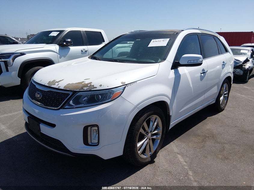 2014 Kia Sorento VIN 5XYKW4A7XEG439010 IAAI salvage auction — NORMAL WEAR, Clear - Dealer Only (California), sold $1,300 on 2026-07-30 (photo 2)