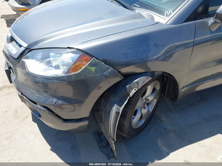2008 Acura Rdx VIN 5J8TB18518A001050 IAAI salvage auction — FRONT END, Salvage (California), sold $475 on 2026-07-31 (photo 6)