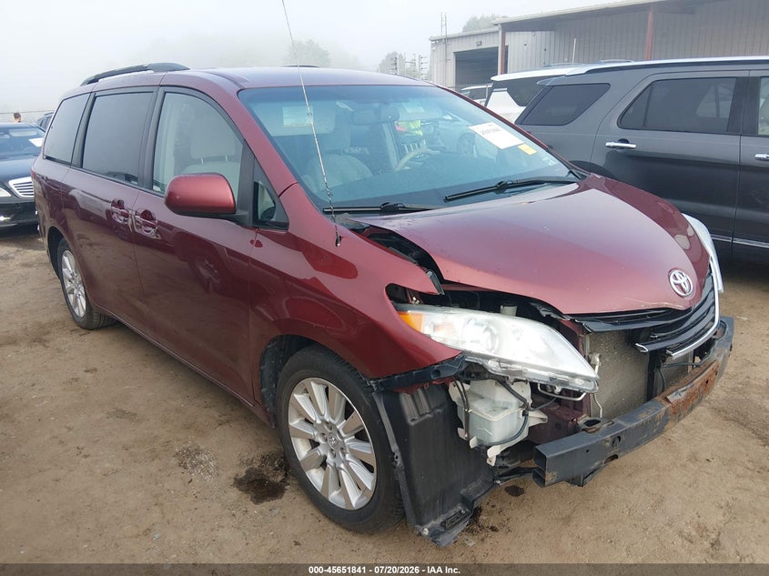 2013 Toyota Sienna VIN 5TDJK3DC5DS055941 IAAI salvage auction — NORMAL WEAR, Clear-Dealer Only (West Virginia), sold $25 on 2026-07-23 (photo 1)