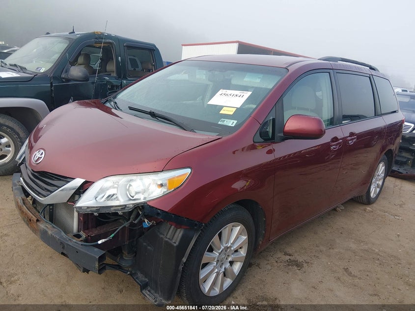 2013 Toyota Sienna VIN 5TDJK3DC5DS055941 IAAI salvage auction — NORMAL WEAR, Clear-Dealer Only (West Virginia), sold $25 on 2026-07-23 (photo 2)