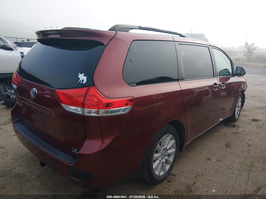 2013 Toyota Sienna VIN 5TDJK3DC5DS055941 IAAI salvage auction — NORMAL WEAR, Clear-Dealer Only (West Virginia), sold $25 on 2026-07-23 (photo 4)
