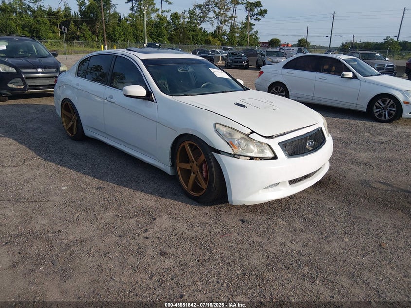 2010 Infiniti G37 VIN JN1CV6AP5AM203623 IAAI salvage auction — NORMAL WEAR, Clear (Florida), sold $25 on 2026-07-28 (photo 1)