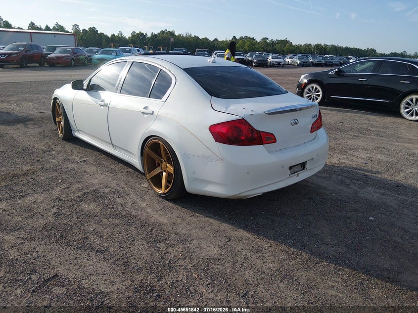 2010 Infiniti G37 VIN JN1CV6AP5AM203623 IAAI salvage auction — NORMAL WEAR, Clear (Florida), sold $25 on 2026-07-28 (photo 3)