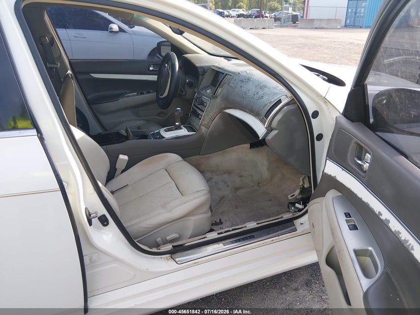2010 Infiniti G37 VIN JN1CV6AP5AM203623 IAAI salvage auction — NORMAL WEAR, Clear (Florida), sold $25 on 2026-07-28 (photo 5)