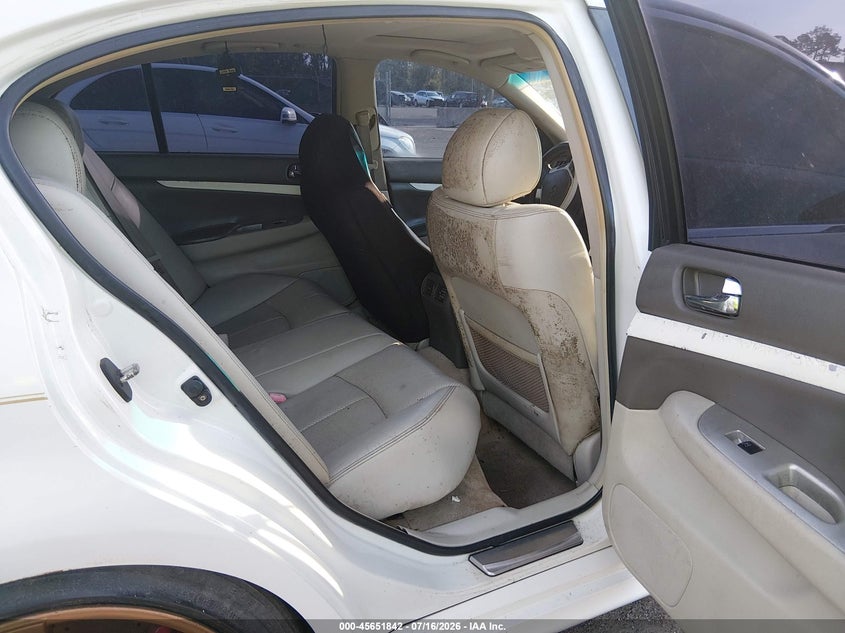 2010 Infiniti G37 VIN JN1CV6AP5AM203623 IAAI salvage auction — NORMAL WEAR, Clear (Florida), sold $25 on 2026-07-28 (photo 8)