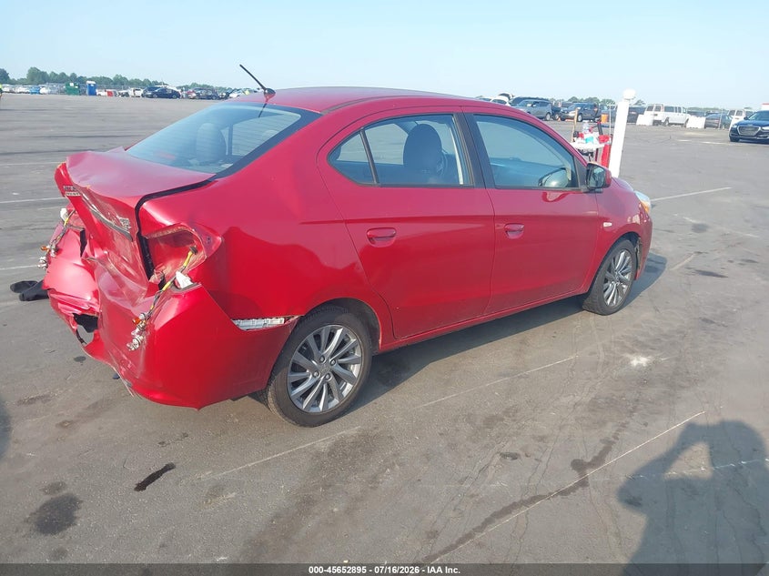 2018 Mitsubishi Mirage VIN ML32F3FJXJHF11409 IAAI salvage auction — NORMAL WEAR, Clear (North Carolina), sold $25 on 2026-07-22 (photo 4)