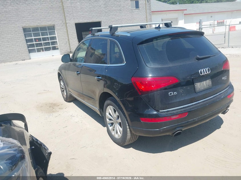 2015 Audi Q5 VIN WA1LFAFP0FA021420 IAAI salvage auction — FRONT END, Clear (Massachusetts), sold $2,700 on 2026-07-31 (photo 3)