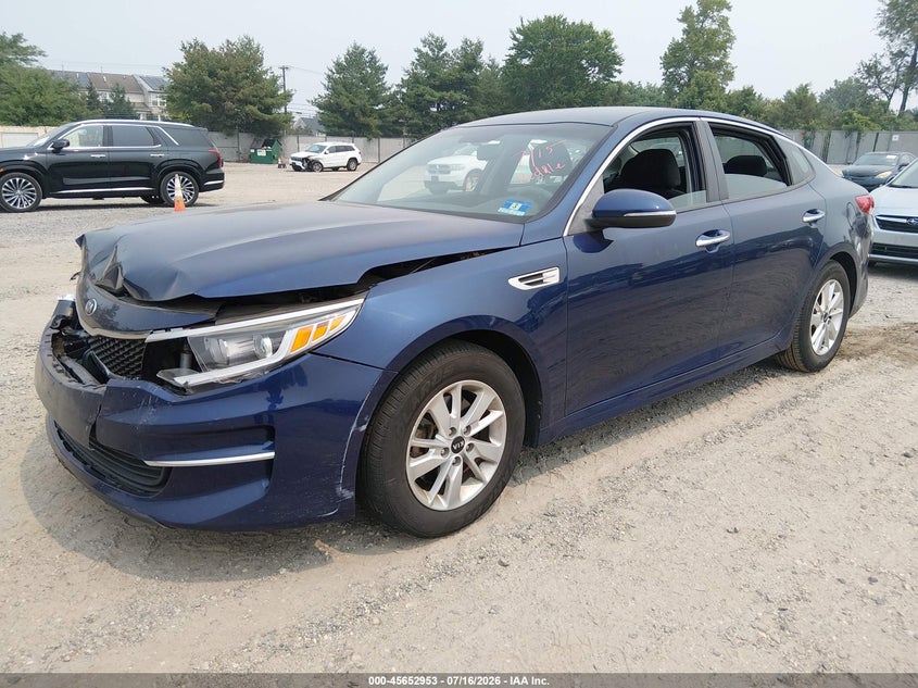 2018 Kia Optima VIN 5XXGT4L3XJG202363 IAAI salvage auction — NORMAL WEAR, Clear (New Jersey), sold $25 on 2026-07-21 (photo 2)