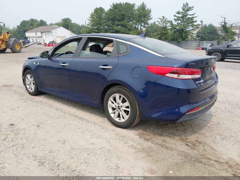 2018 Kia Optima VIN 5XXGT4L3XJG202363 IAAI salvage auction — NORMAL WEAR, Clear (New Jersey), sold $25 on 2026-07-21 (photo 3)