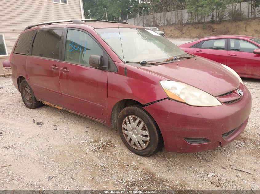 2008 Toyota Sienna VIN 5TDZK23C88S171980 IAAI salvage auction — NORMAL WEAR, Clear (Pennsylvania), sold $175 on 2026-07-28 (photo 1)
