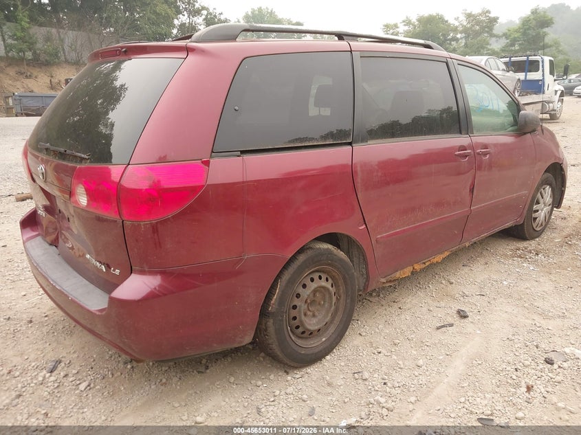 2008 Toyota Sienna VIN 5TDZK23C88S171980 IAAI salvage auction — NORMAL WEAR, Clear (Pennsylvania), sold $175 on 2026-07-28 (photo 4)