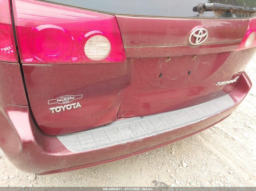 2008 Toyota Sienna VIN 5TDZK23C88S171980 IAAI salvage auction — NORMAL WEAR, Clear (Pennsylvania), sold $175 on 2026-07-28 (photo 6)