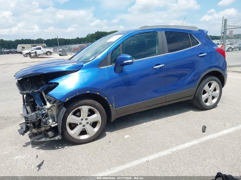 2015 Buick Encore VIN KL4CJASB5FB090686 IAAI salvage auction — FRONT END, Salvage Title, sold $450 on 2026-09-11 (photo 2)
