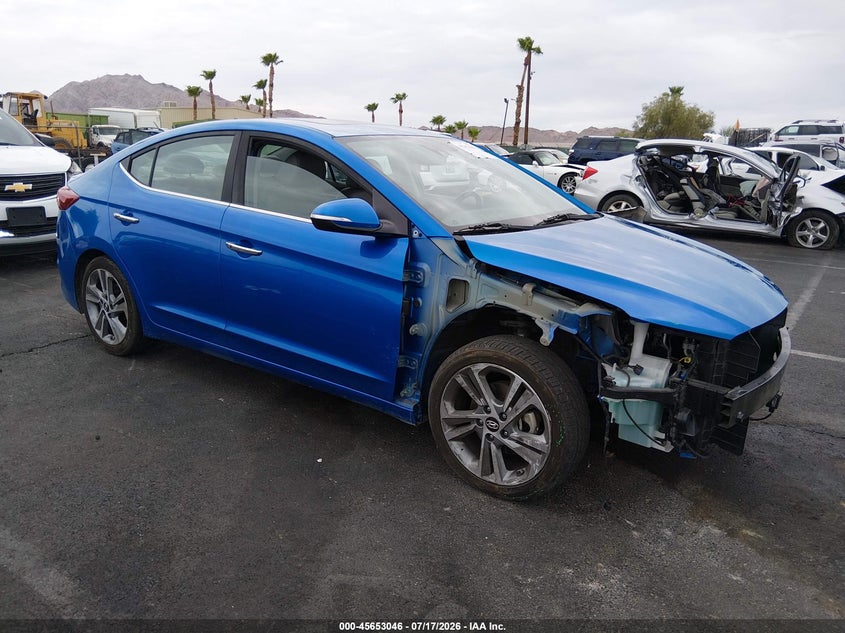 2017 Hyundai Elantra VIN KMHD84LF4HU209565 IAAI salvage auction — FRONT END, Salvage (Nevada), sold $2,700 on 2026-07-31 (photo 1)