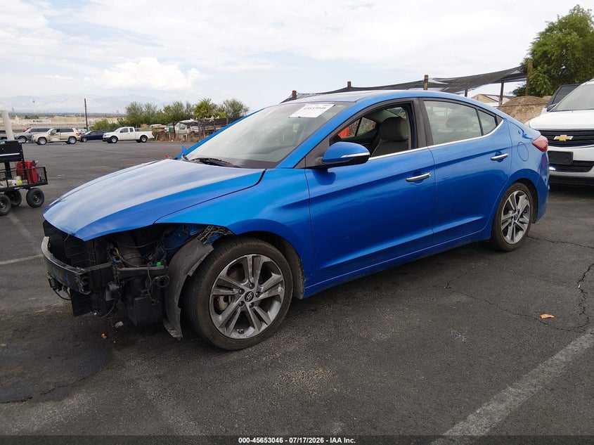 2017 Hyundai Elantra VIN KMHD84LF4HU209565 IAAI salvage auction — FRONT END, Salvage (Nevada), sold $2,700 on 2026-07-31 (photo 2)
