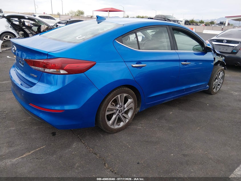 2017 Hyundai Elantra VIN KMHD84LF4HU209565 IAAI salvage auction — FRONT END, Salvage (Nevada), sold $2,700 on 2026-07-31 (photo 4)