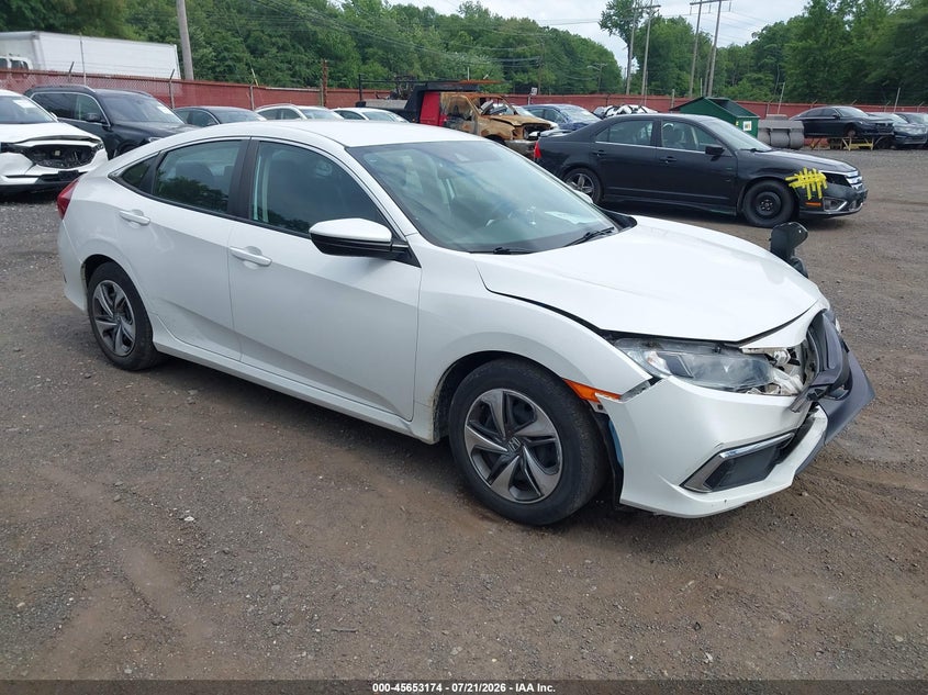 2019 Honda Civic VIN 2HGFC2F66KH512497 IAAI salvage auction — FRONT END, Wait Title, sold $2,100 on 2026-09-05 (photo 1)