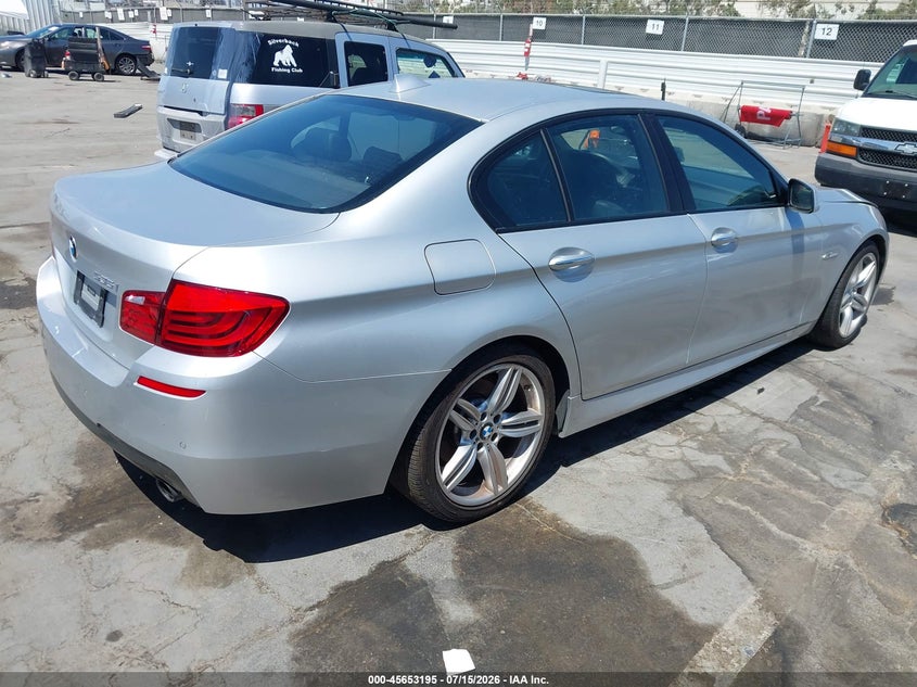2013 BMW 5er VIN WBAFR7C59DC817288 IAAI salvage auction — NORMAL WEAR, Clear - Dealer Only (California), sold $1,550 on 2026-07-29 (photo 4)