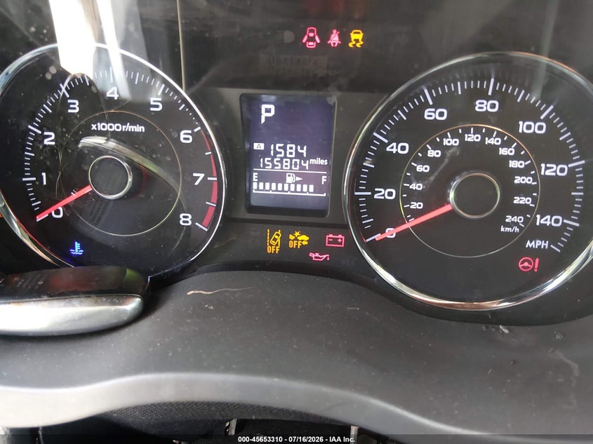 2016 Subaru Forester VIN JF2SJAXC4GH441767 IAAI salvage auction — NORMAL WEAR, Clear (Indiana), sold $550 on 2026-07-29 (photo 7)