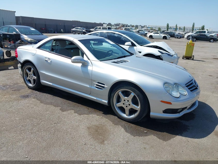 2003 Mercedes-benz Sl-class VIN WDBSK75F03F020063 IAAI salvage auction — REAR END, Salvage (California), sold $1,600 on 2026-08-10 (photo 1)