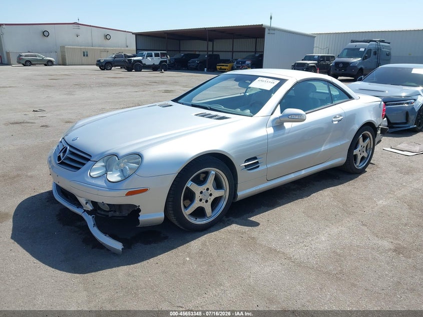 2003 Mercedes-benz Sl-class VIN WDBSK75F03F020063 IAAI salvage auction — REAR END, Salvage (California), sold $1,600 on 2026-08-10 (photo 2)