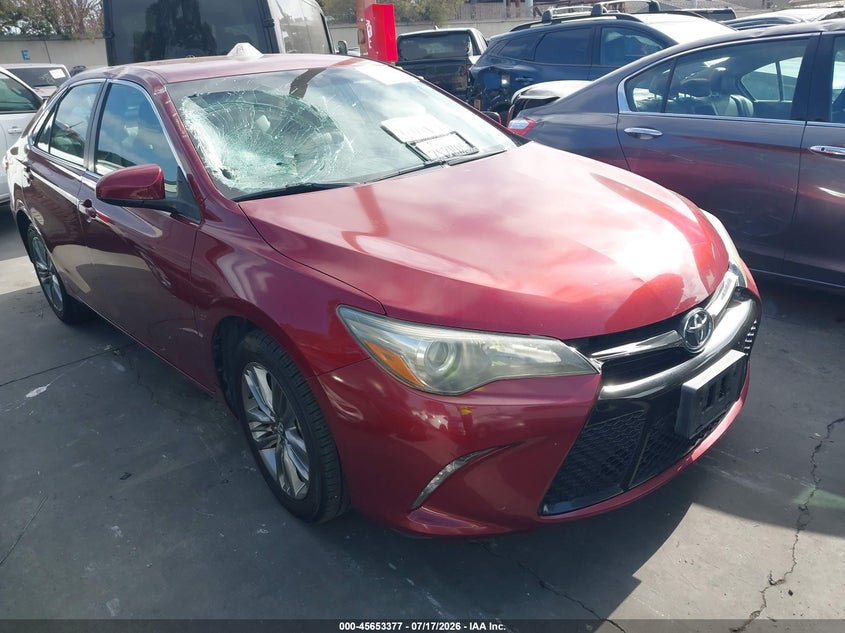 2016 Toyota Camry VIN 4T1BF1FKXGU588977 IAAI salvage auction — ROOF, Salvage Certificate (California), sold $3,800 on 2026-08-01 (photo 1)