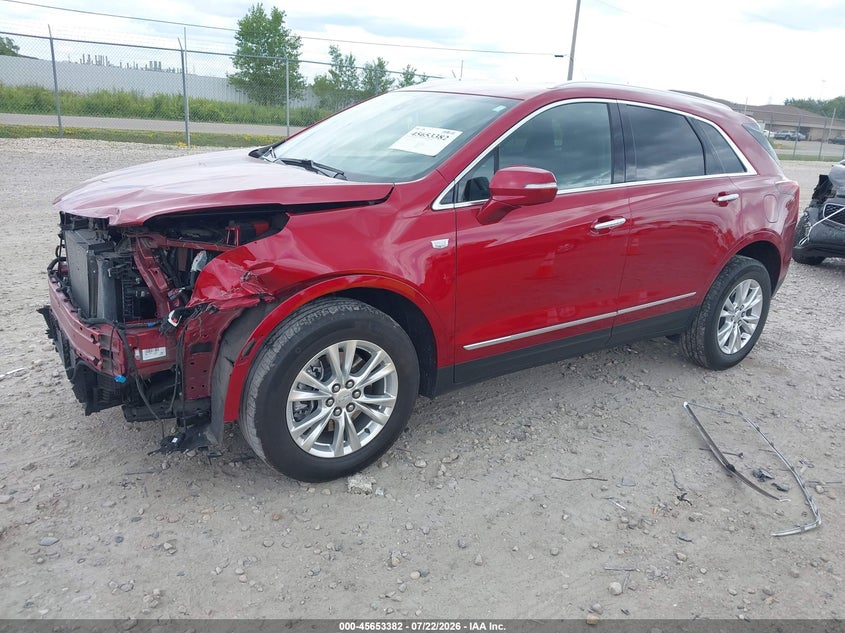 2022 Cadillac Xt5 VIN 1GYKNBR42NZ111187 IAAI salvage auction — FRONT END, Salvage (Wisconsin), sold $2,350 on 2026-07-25 (photo 2)