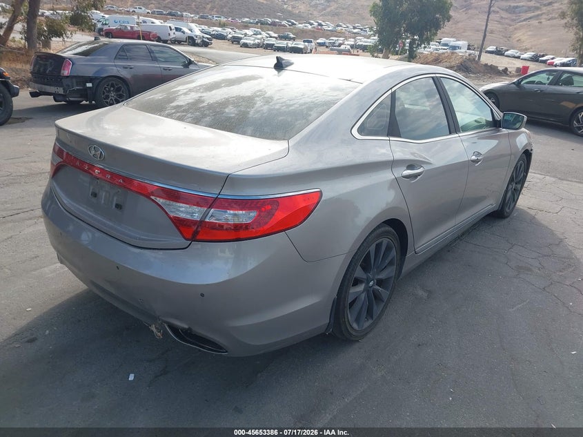 2013 Hyundai Azera VIN KMHFH4JGXDA230761 IAAI salvage auction — NORMAL WEAR, Clear - Dealer Only (California), sold $100 on 2026-07-28 (photo 4)