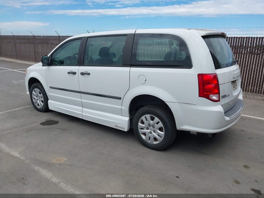 2013 Dodge Caravan VIN 2C4RDGBG7DR814088 IAAI salvage auction — NORMAL WEAR, Wait Title, sold $15,000 on 2026-08-25 (photo 3)