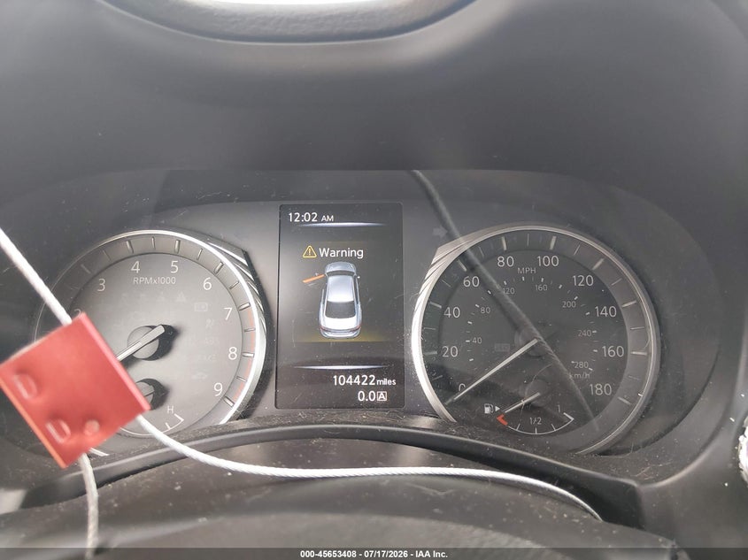 2019 Infiniti Q50 VIN JN1EV7APXKM519552 IAAI salvage auction — WATER/FLOOD, Wait Title, sold $1,500 on 2026-09-04 (photo 7)