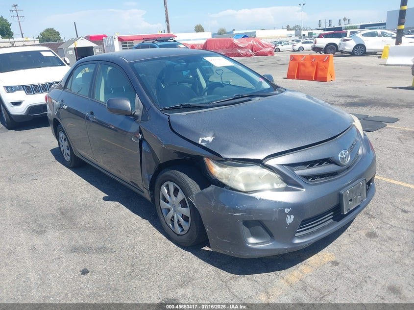 2011 Toyota Corolla VIN JTDBU4EE5B9160236 IAAI salvage auction — RIGHT FRONT, Salvage (California), sold $2,350 on 2026-08-03 (photo 1)
