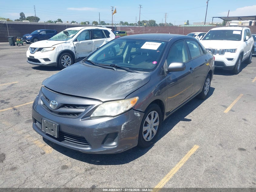 2011 Toyota Corolla VIN JTDBU4EE5B9160236 IAAI salvage auction — RIGHT FRONT, Salvage (California), sold $2,350 on 2026-08-03 (photo 2)