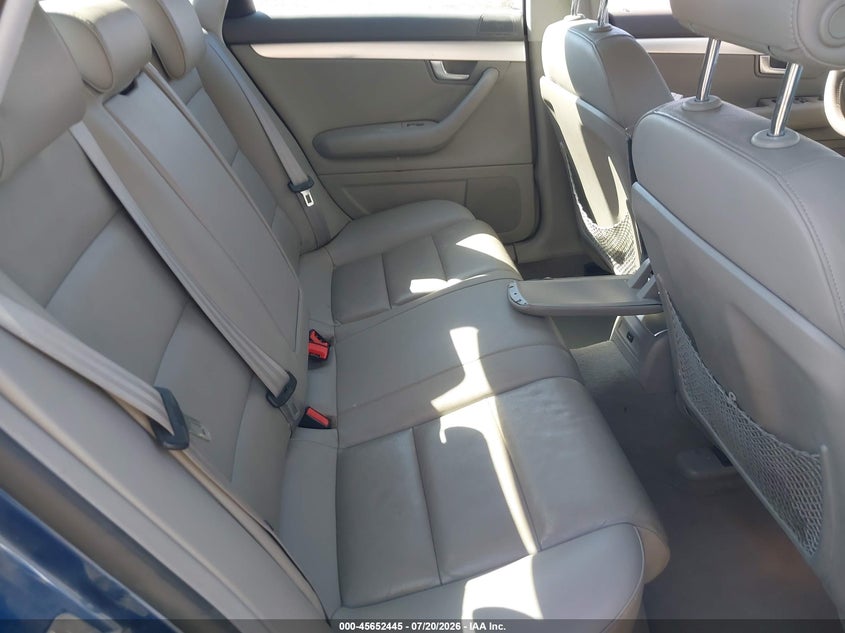 2007 Audi A4 VIN WAUDF78E37A161579 IAAI salvage auction — SIDE, Salvage (Nevada), sold $200 on 2026-08-06 (photo 8)