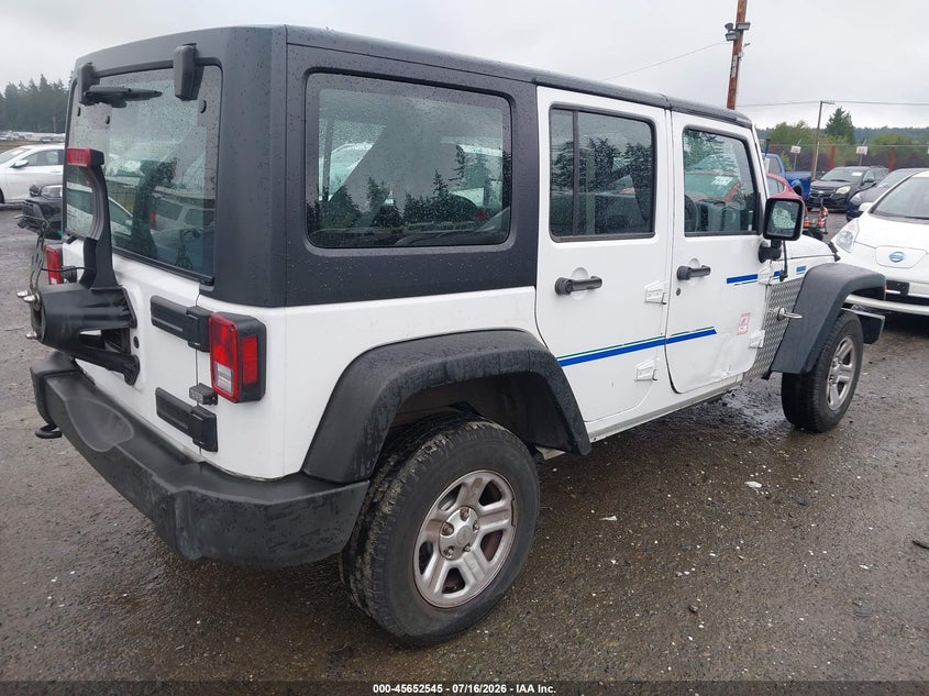 2015 Jeep Wrangler unlimited VIN 1C4BJWKG4FL630145 IAAI salvage auction — SIDE, Clear (Washington), sold $3,800 on 2026-07-22 (photo 4)