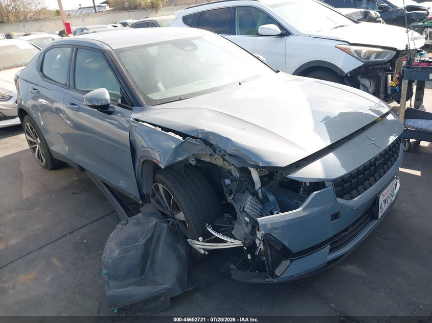 2022 Polestar 2 VIN LPSED3KA8NL055957 IAAI salvage auction — RIGHT FRONT, Wait Title, sold $7,300 on 2026-08-19 (photo 1)