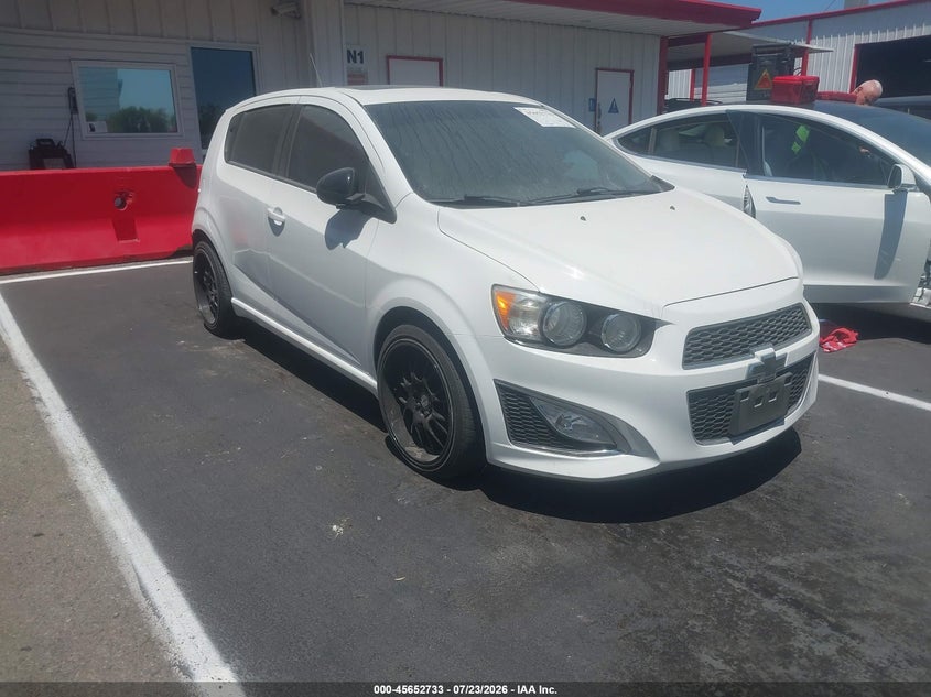 2013 Chevrolet SONIC VIN 1G1JG6SB6D4235916 IAAI salvage auction — REAR END, Salvage (California), sold $725 on 2026-09-06 (photo 1)