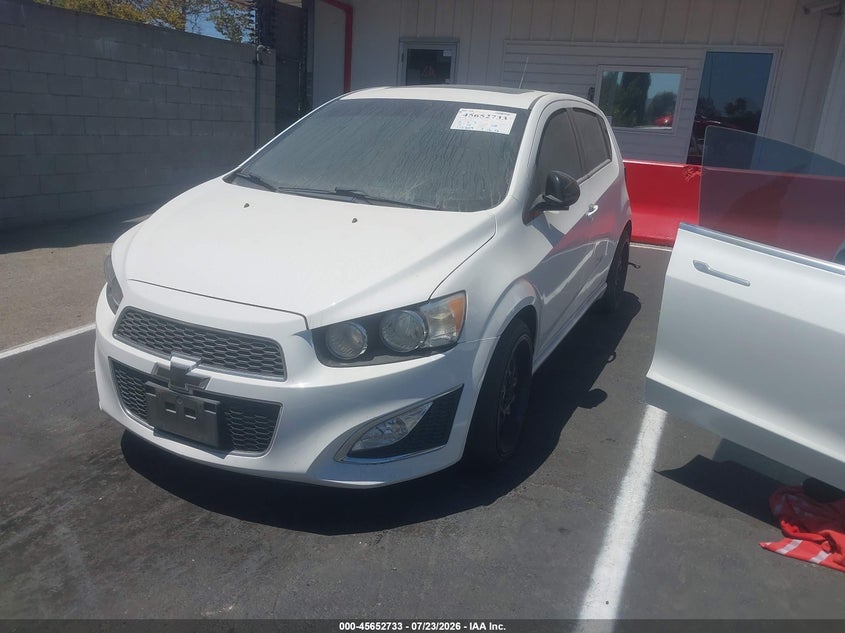 2013 Chevrolet SONIC VIN 1G1JG6SB6D4235916 IAAI salvage auction — REAR END, Salvage (California), sold $725 on 2026-09-06 (photo 2)