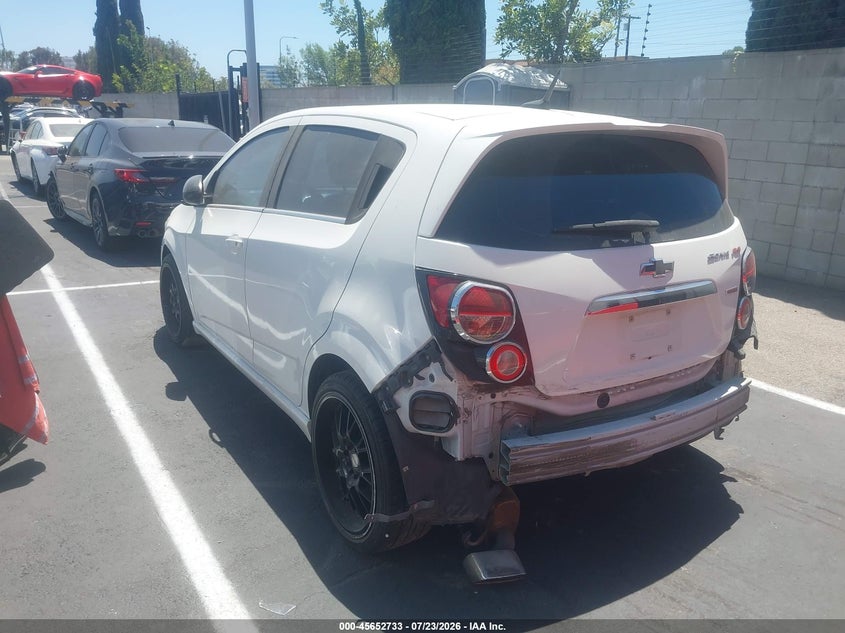 2013 Chevrolet SONIC VIN 1G1JG6SB6D4235916 IAAI salvage auction — REAR END, Salvage (California), sold $725 on 2026-09-06 (photo 3)