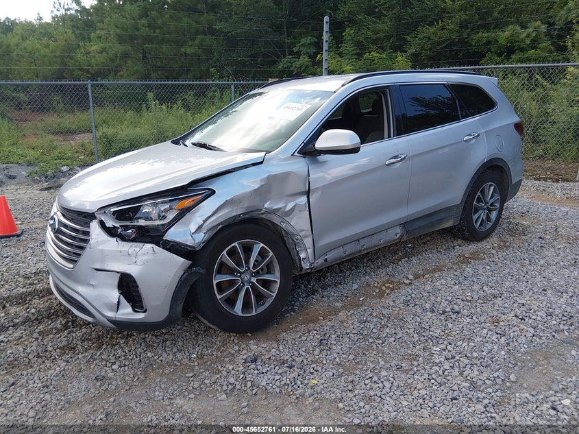 2017 Hyundai Santa fe VIN KM8SM4HF2HU186749 IAAI salvage auction — NORMAL WEAR, Clear (Tennessee), sold $1,000 on 2026-07-29 (photo 2)