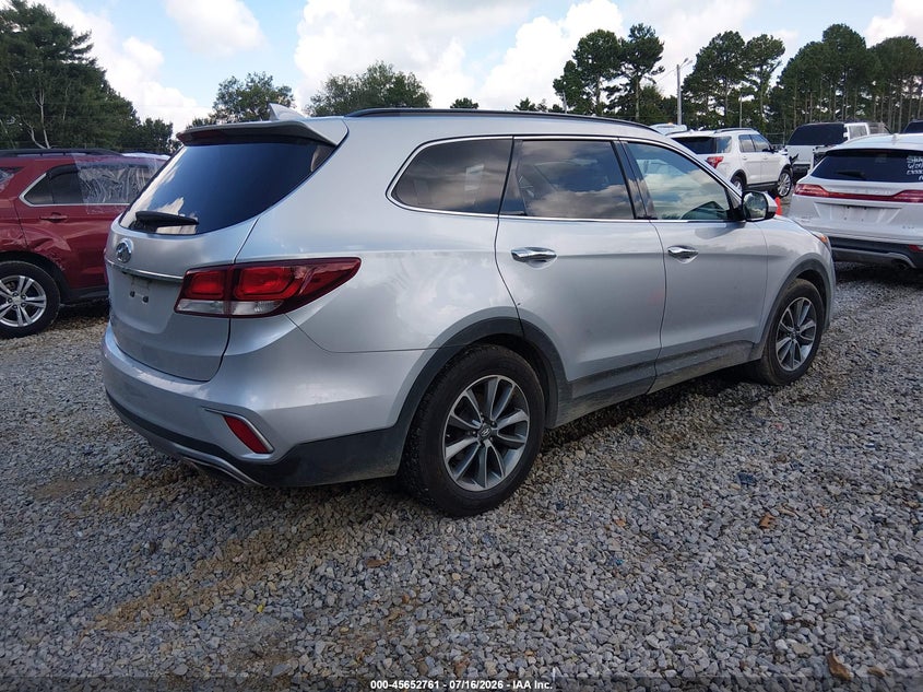 2017 Hyundai Santa fe VIN KM8SM4HF2HU186749 IAAI salvage auction — NORMAL WEAR, Clear (Tennessee), sold $1,000 on 2026-07-29 (photo 4)
