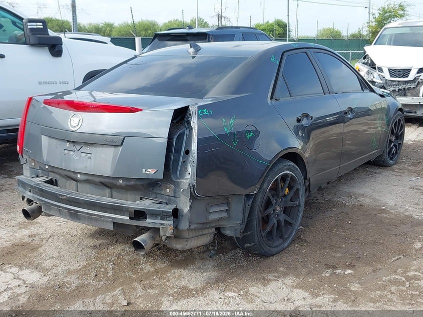 2012 Cadillac Cts-v VIN 1G6DV5EP9C0127827 IAAI salvage auction — FRONT & REAR, Wait Title, sold $13,500 on 2026-10-12 (photo 4)