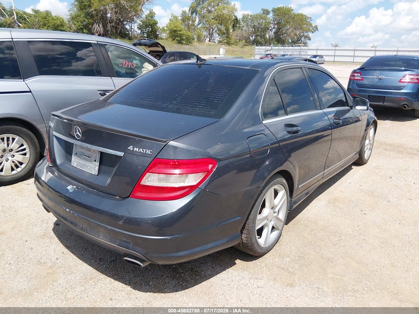 2011 Mercedes-benz C class VIN WDDGF8BB5BR180526 IAAI salvage auction — NORMAL WEAR, Certificate Of Title (Nebraska), sold $1,050 on 2026-08-20 (photo 4)