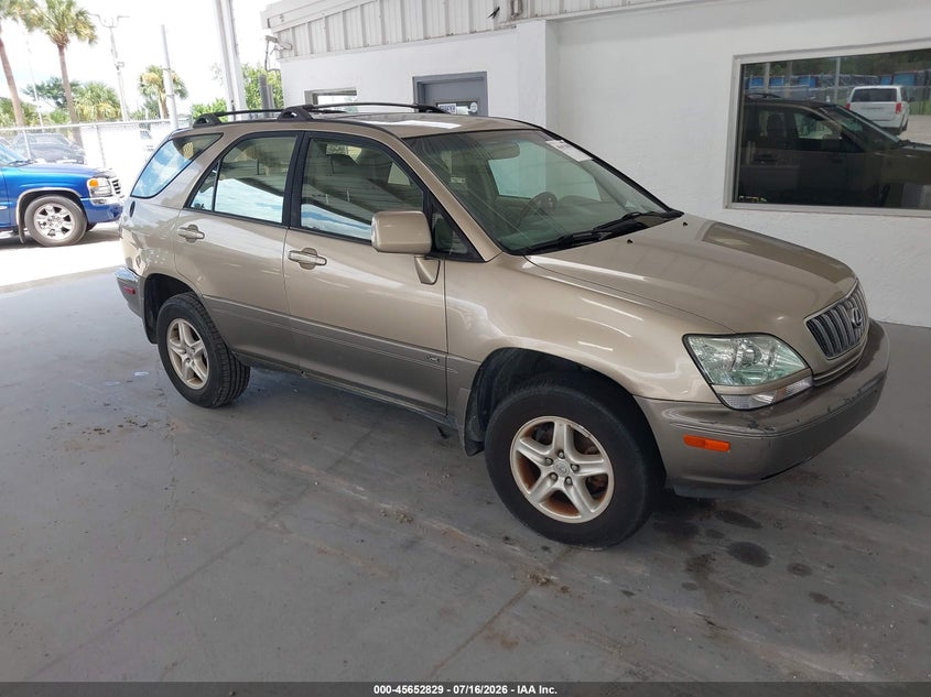 2001 Lexus Rx 300 VIN JTJGF10U310117088 IAAI salvage auction — FRONT END, Clear (Florida), sold $25 on 2026-07-29 (photo 1)