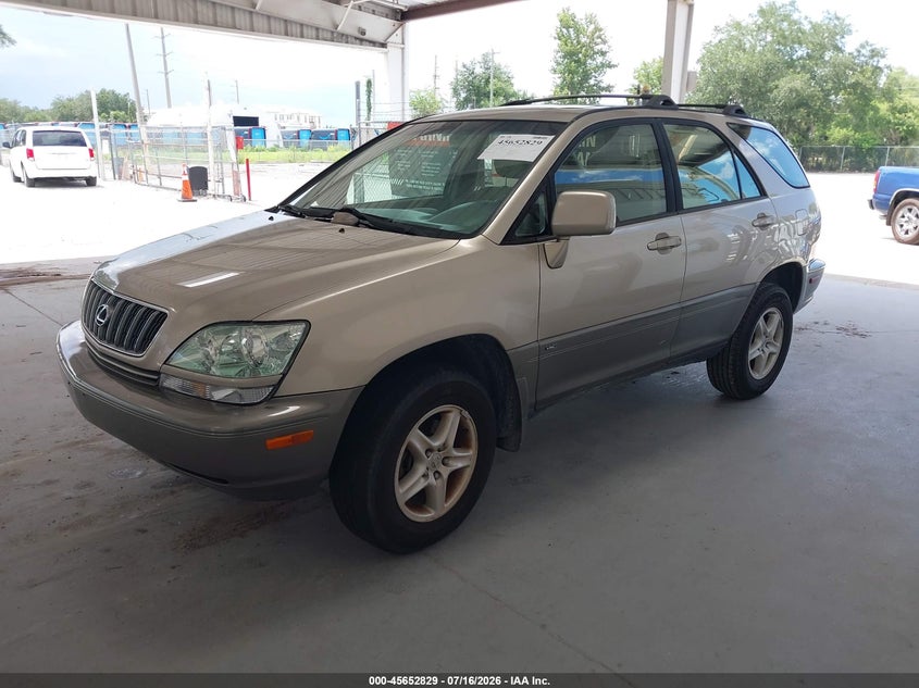 2001 Lexus Rx 300 VIN JTJGF10U310117088 IAAI salvage auction — FRONT END, Clear (Florida), sold $25 on 2026-07-29 (photo 2)