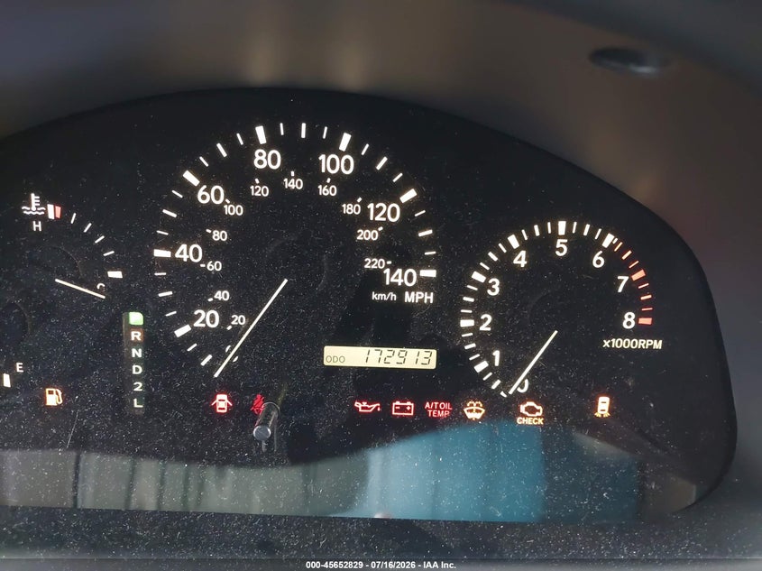 2001 Lexus Rx 300 VIN JTJGF10U310117088 IAAI salvage auction — FRONT END, Clear (Florida), sold $25 on 2026-07-29 (photo 7)