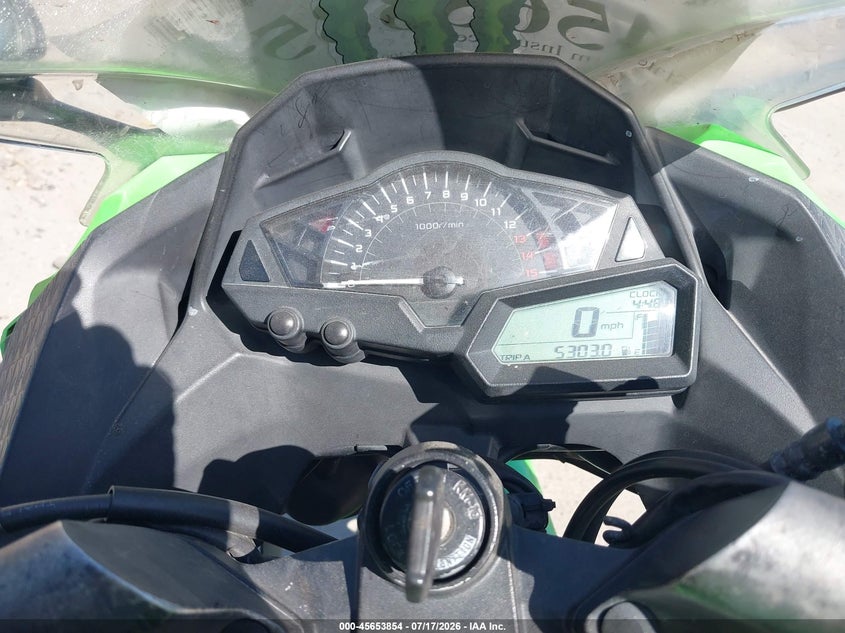 2013 Kawasaki Ninja VIN JKAEX8A12DDA14632 IAAI salvage auction — LEFT & RIGHT, Salvage Title, sold $375 on 2026-09-09 (photo 7)