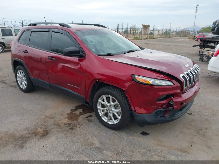 2017 Jeep Cherokee VIN 1C4PJLAB7HW577890 IAAI salvage auction — SIDE, Salvage Title, sold $2,300 on 2026-07-26 (photo 1)