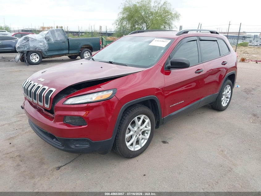 2017 Jeep Cherokee VIN 1C4PJLAB7HW577890 IAAI salvage auction — SIDE, Salvage Title, sold $2,300 on 2026-07-26 (photo 2)